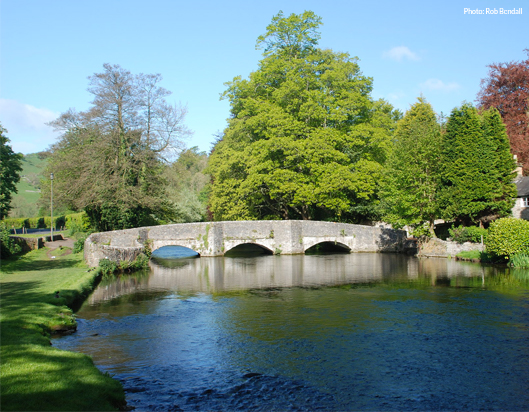 Sheepwash Bridge across the River Wye, Ashford in the Water